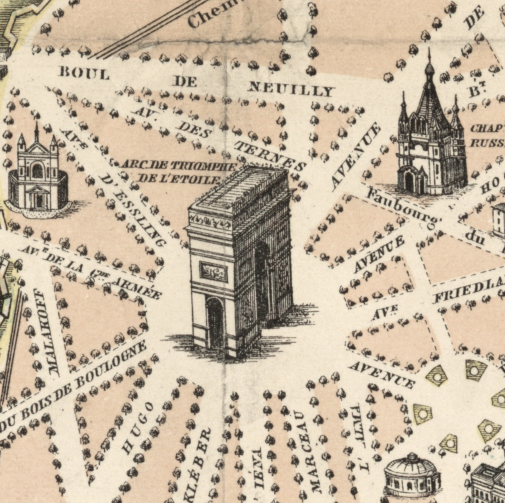 Paris Vintage Birdseye Map Blanket