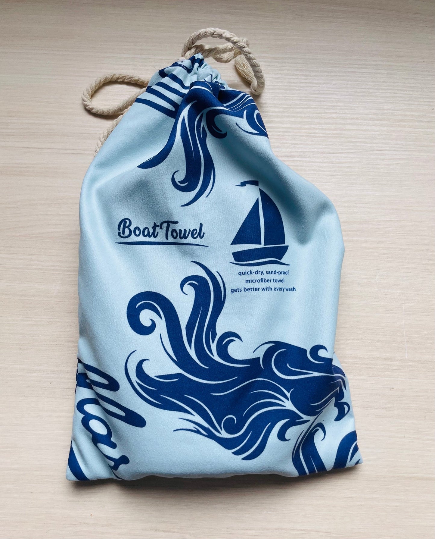 Pascagoula, MS Sea Glass Map Towel Quick Dry Towel